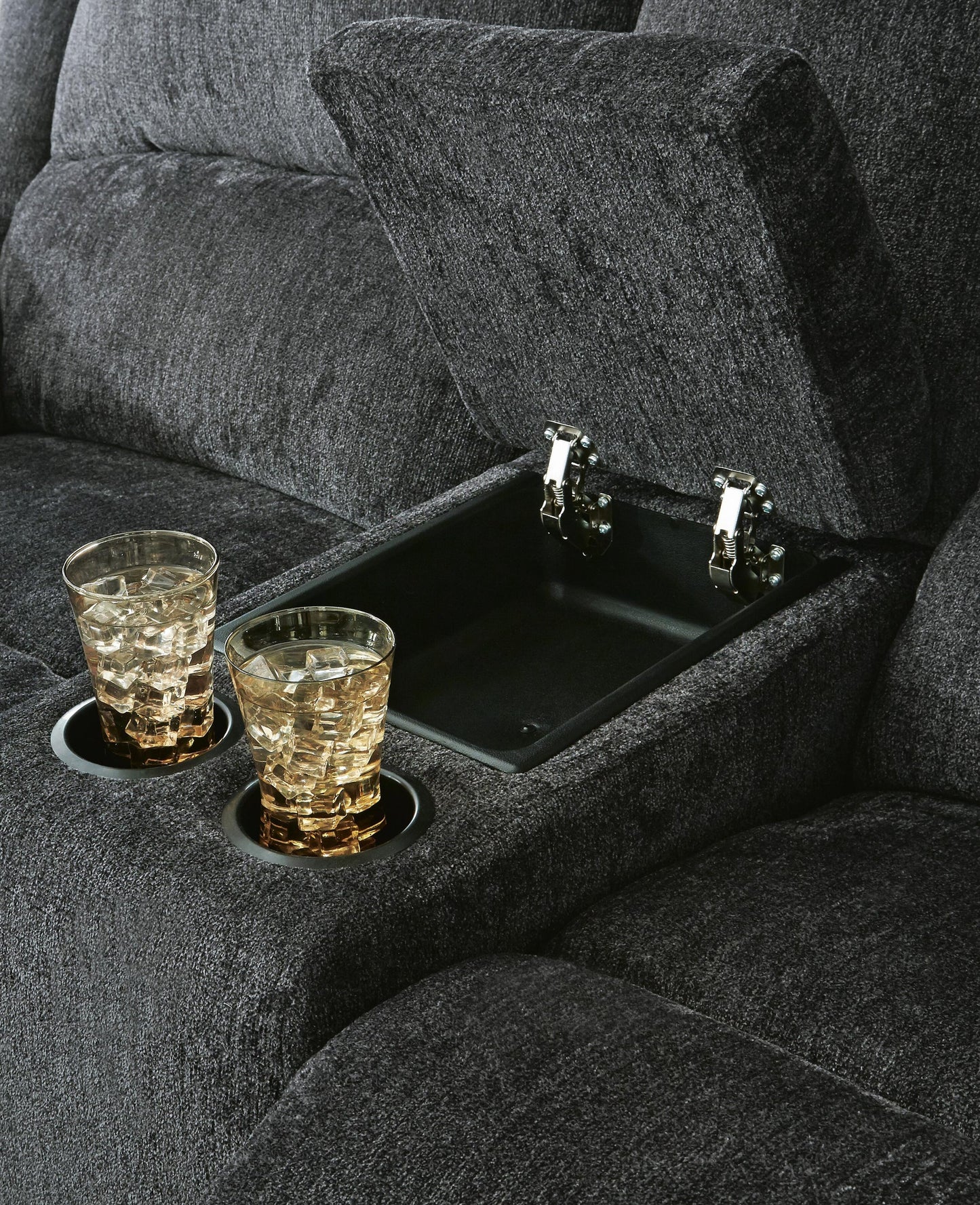 Draycoll DBL Rec Loveseat w/Console - Discount Furniture Connection