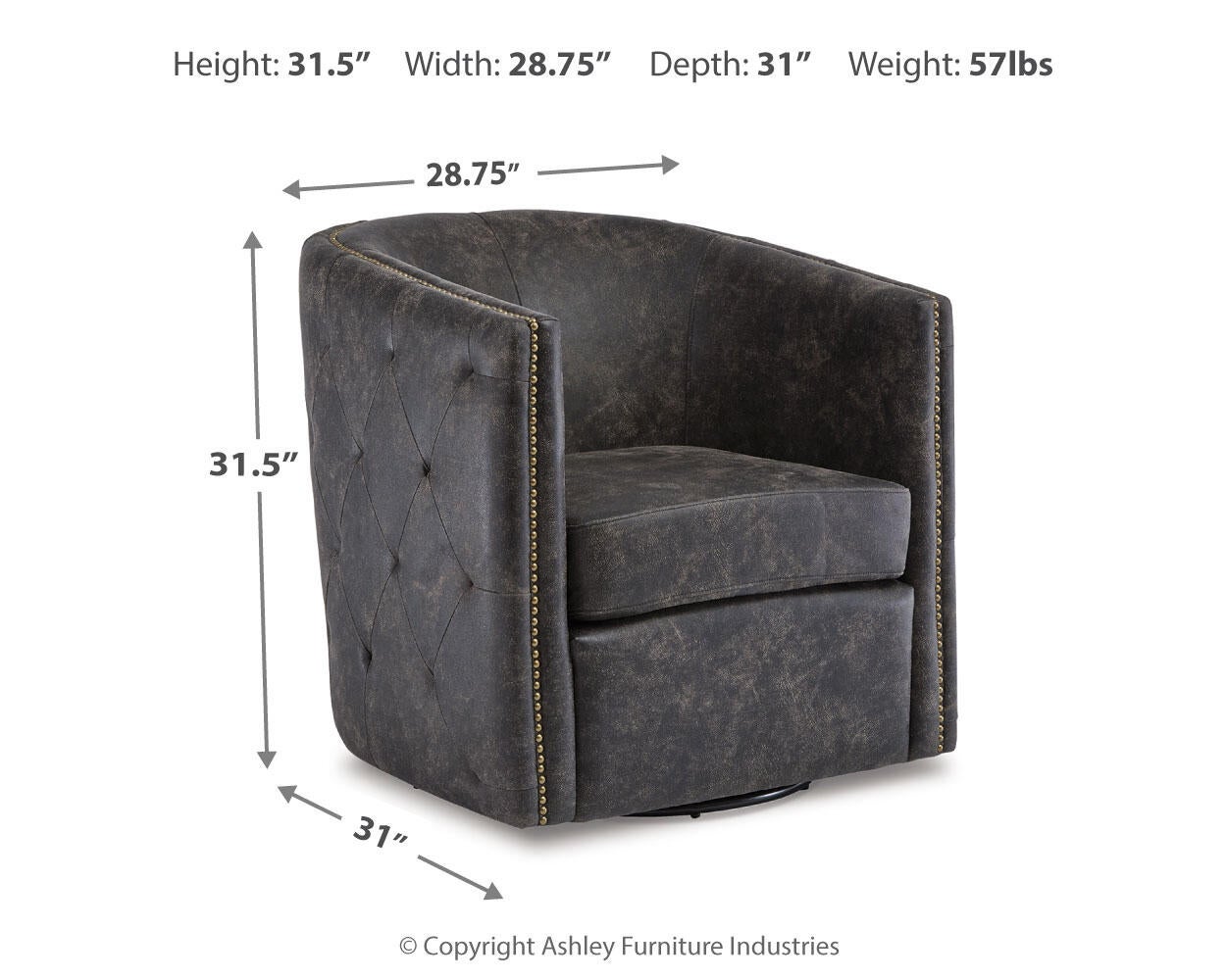 Brentlow Swivel Accent Chair