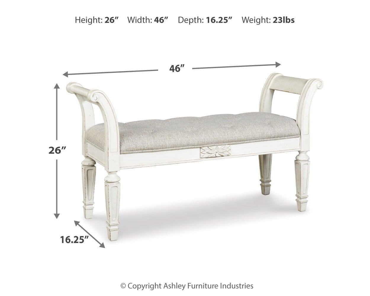 Realyn Accent Bench - Discount Furniture Connection