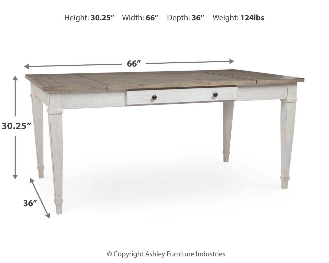 Skempton RECT DRM Table w/Storage - Discount Furniture Connection