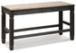 Tyler Creek DBL Counter UPH Bench (1/CN) - Discount Furniture Connection