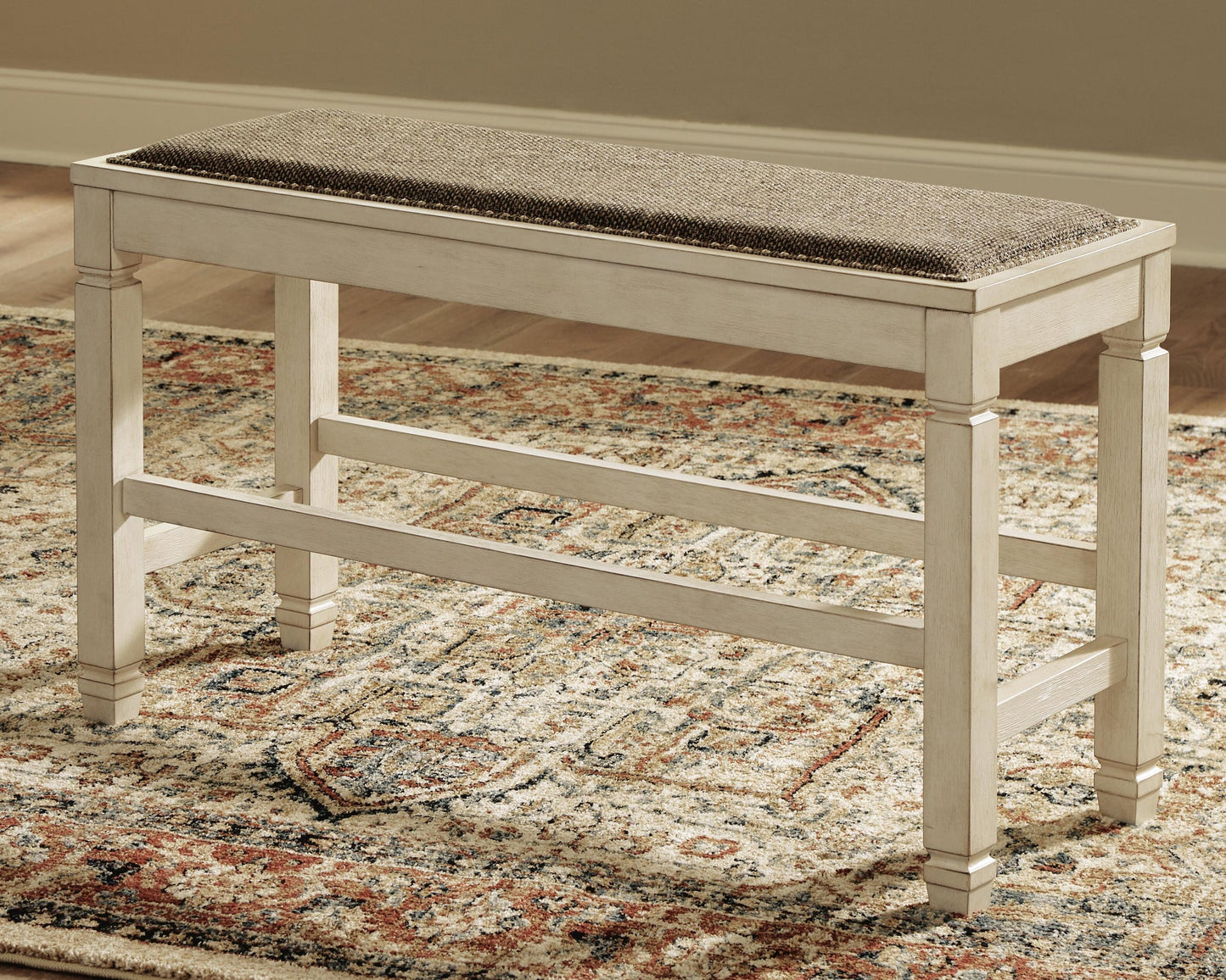 Bolanburg DBL Counter UPH Bench (1/CN) - Discount Furniture Connection