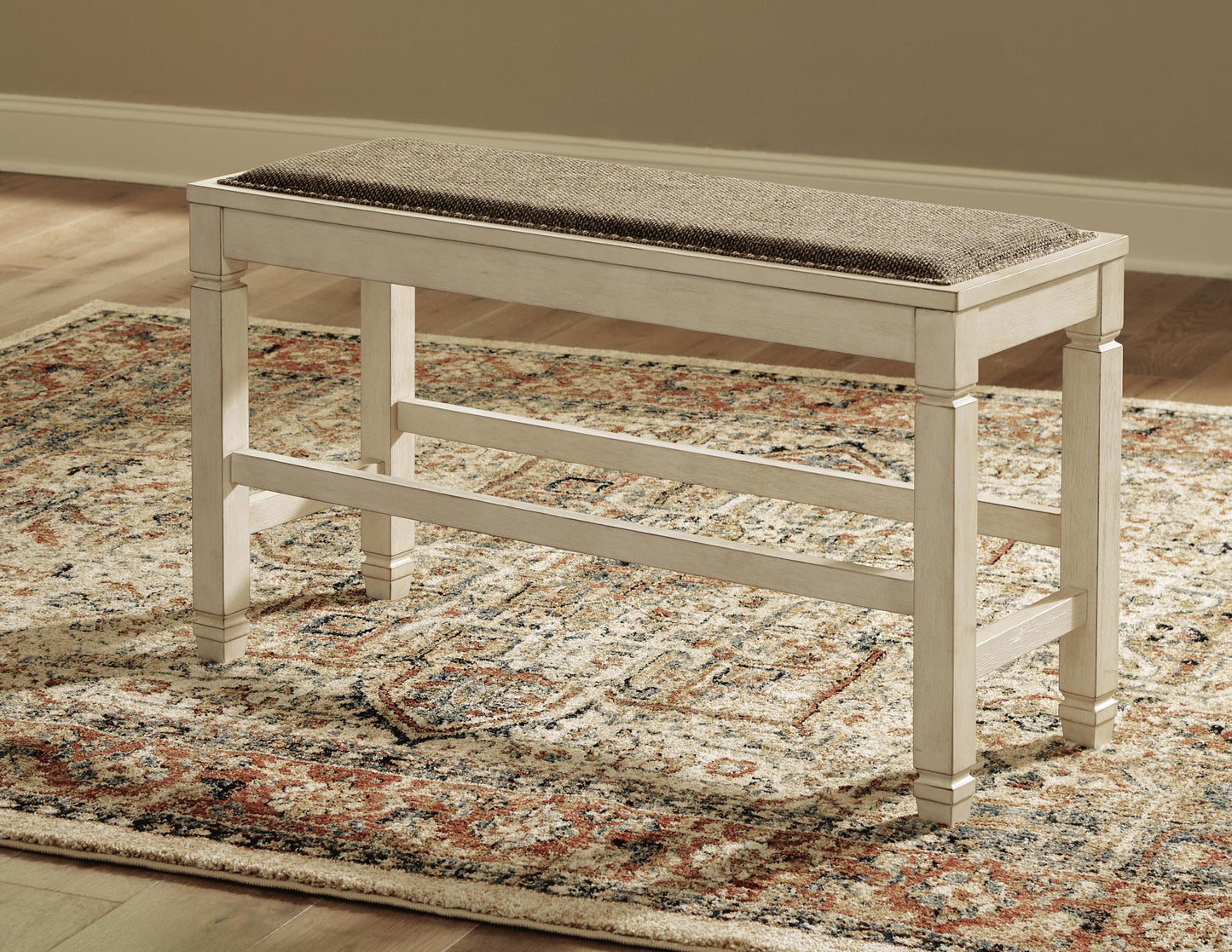 Bolanburg DBL Counter UPH Bench (1/CN) - Discount Furniture Connection