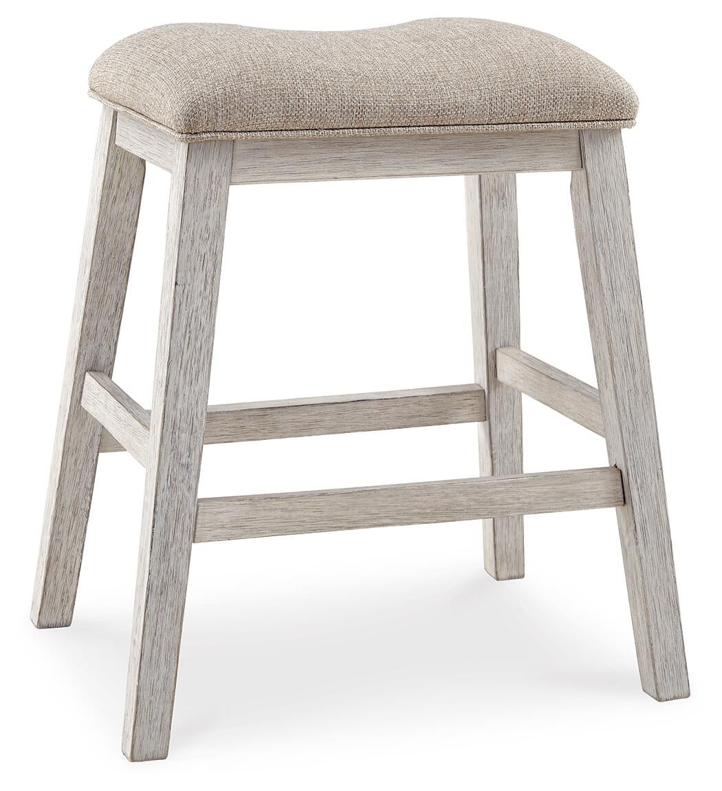 Skempton Upholstered Stool (2/CN) - Discount Furniture Connection