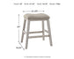 Skempton Upholstered Stool (2/CN) - Discount Furniture Connection