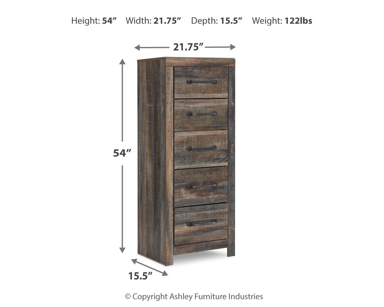 Drystan Narrow Chest - Discount Furniture Connection