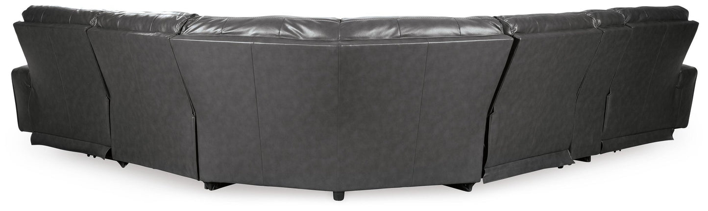 Samperstone 6-Piece Power Reclining Sectional - Discount Furniture Connection