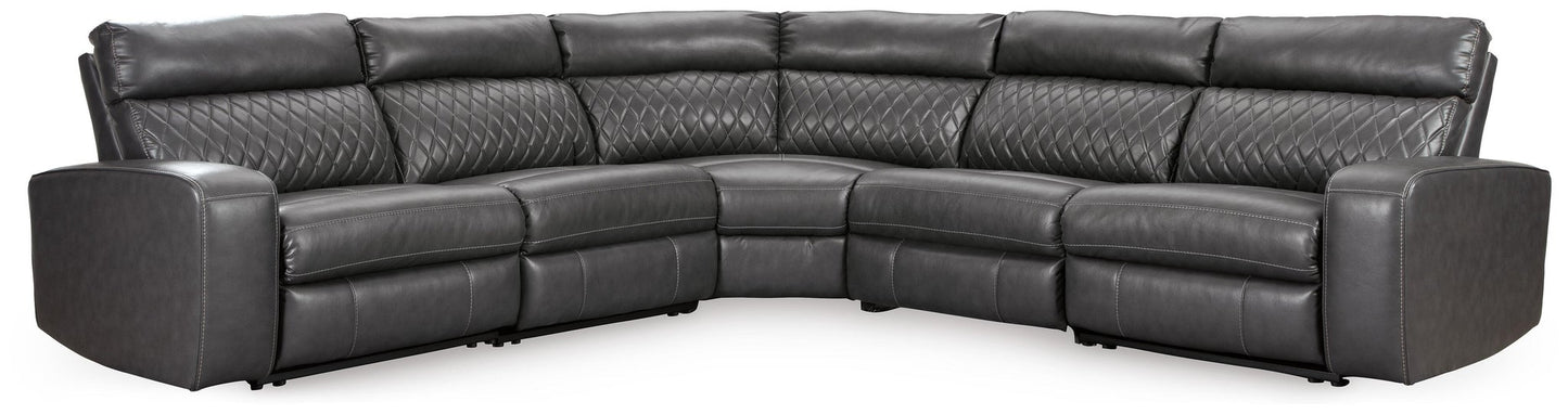 Samperstone 5-Piece Power Reclining Sectional - Discount Furniture Connection