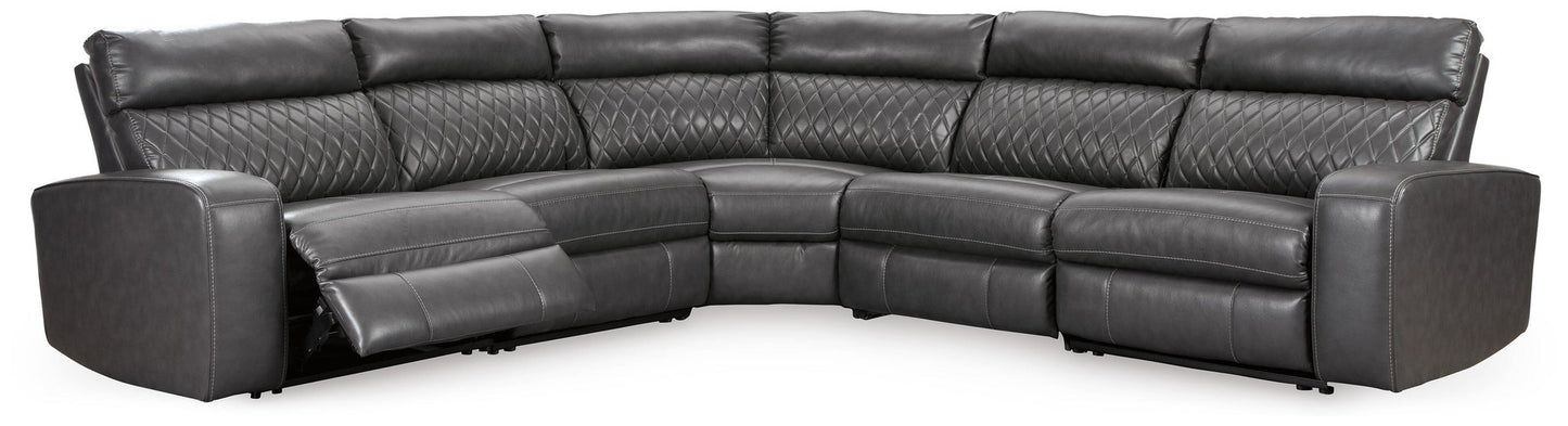 Samperstone 5-Piece Power Reclining Sectional - Discount Furniture Connection