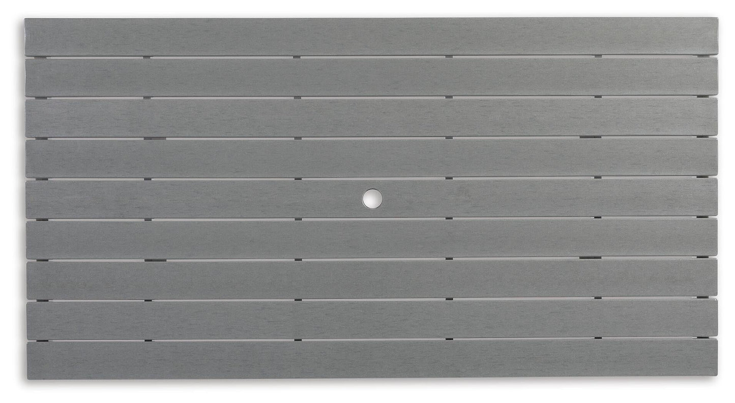 Transville RECT COUNTER TABLE W/UMB OPT - Discount Furniture Connection