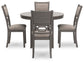Wrenning Dining Room Table Set (5/CN) - Discount Furniture Connection
