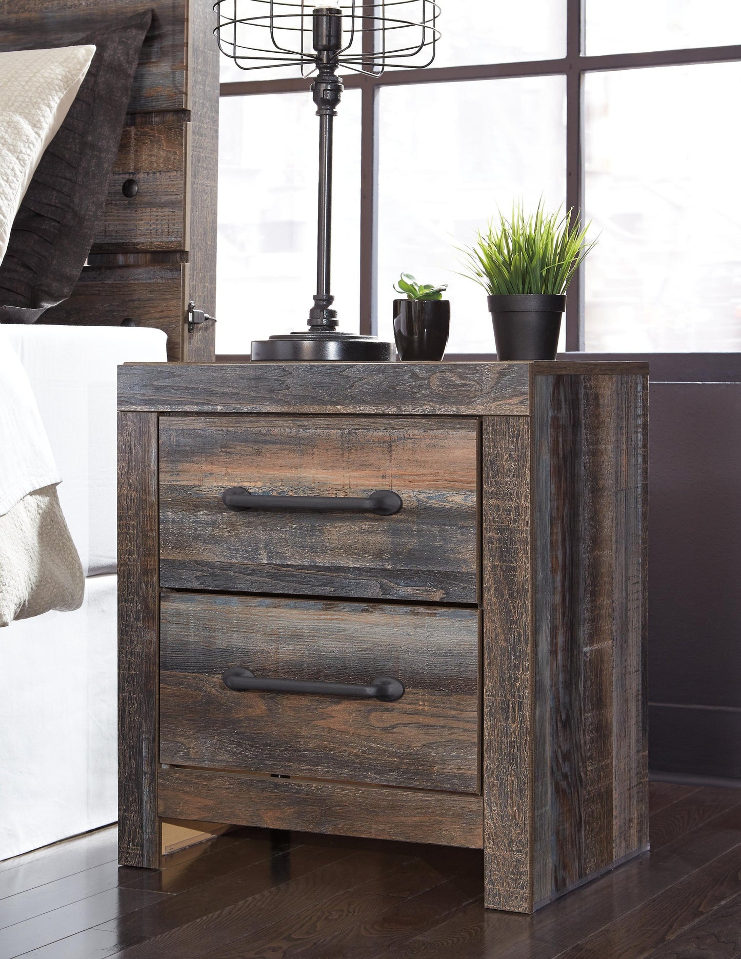 Drystan Full Bookcase Headboard, Dresser, Mirror, Chest and Nightstand