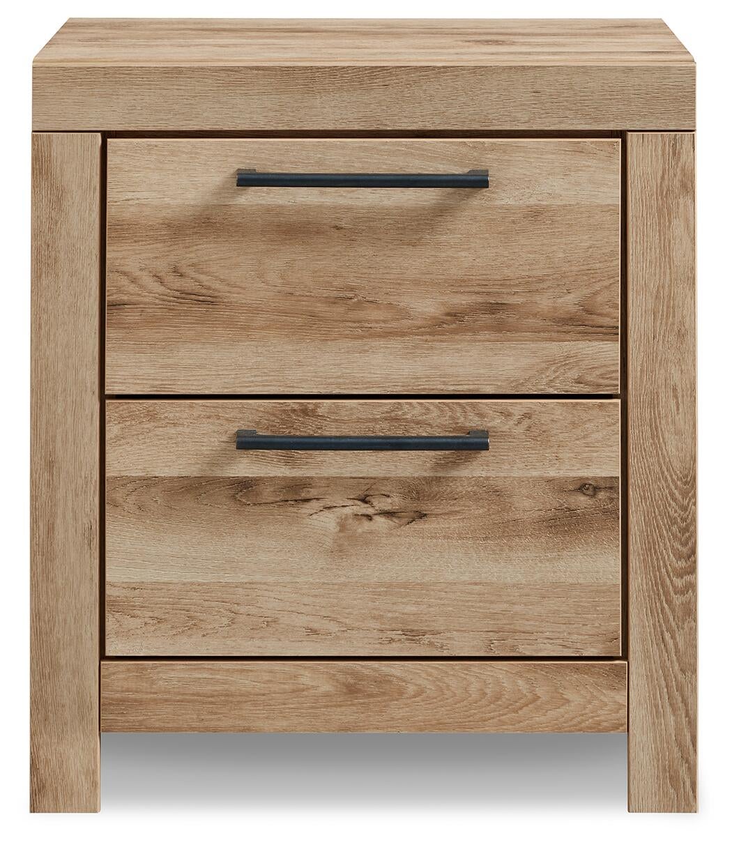 Hyanna Queen Panel Storage Bed with 2 Under Bed Storage Drawer, Dresser, Mirror and Nightstand