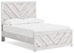 Cayboni Full Panel Bed with Mirrored Dresser - Discount Furniture Connection