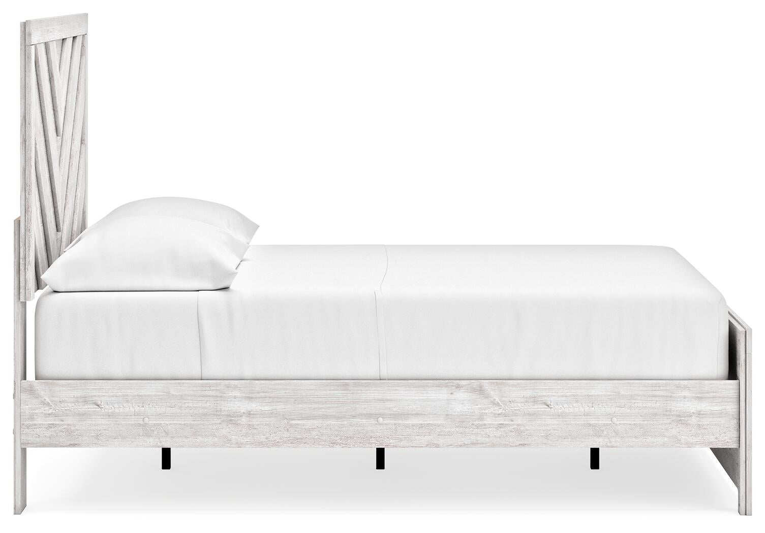 Cayboni Full Panel Bed with Mirrored Dresser - Discount Furniture Connection