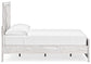 Cayboni Full Panel Bed with Mirrored Dresser - Discount Furniture Connection