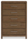 Cabalynn California King Upholstered Bed with Mirrored Dresser, Chest and Nightstand