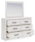 Cayboni Full Panel Bed with Mirrored Dresser and Nightstand - Discount Furniture Connection