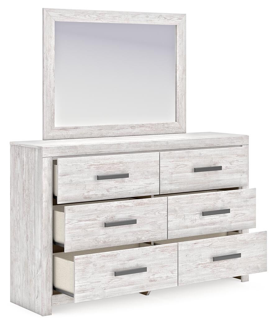 Cayboni Full Panel Bed, Dresser, Mirror, Chest and Nightstand - Discount Furniture Connection