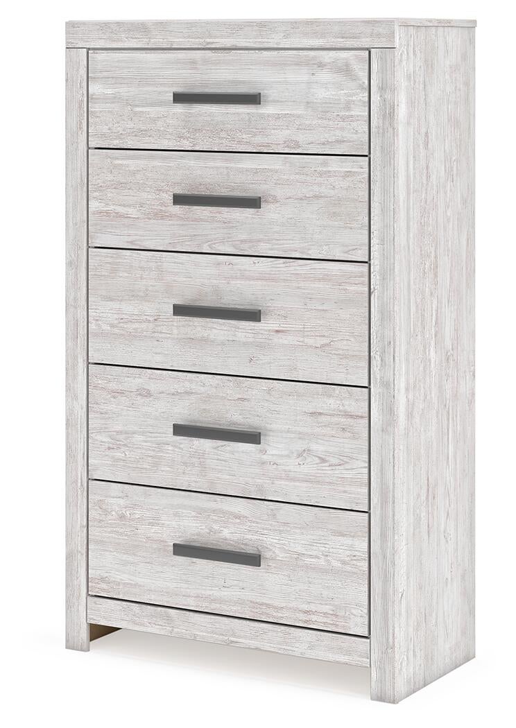 Cayboni Full Panel Bed, Dresser, Mirror, Chest and Nightstand - Discount Furniture Connection