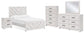 Cayboni Full Panel Bed, Dresser, Mirror, Chest and Nightstand - Discount Furniture Connection