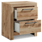 Hyanna Queen Panel Storage Bed with 1 Under Bed Storage Drawer, Dresser, Mirror and Nightstand