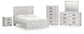 Cayboni Queen Panel Bed, Dresser, Mirror, Chest and Nightstand - Discount Furniture Connection