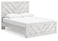Cayboni Queen Panel Bed with Mirrored Dresser - Discount Furniture Connection