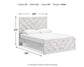 Cayboni Queen Panel Bed with Mirrored Dresser - Discount Furniture Connection