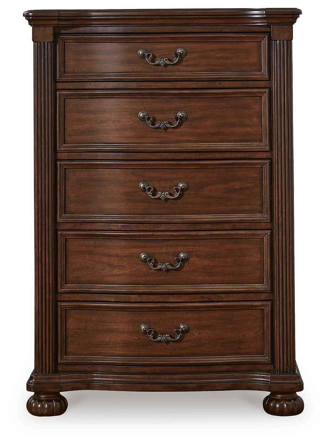 Lavinton California King Poster Bed, Dresser, Mirror, Chest and Nightstand