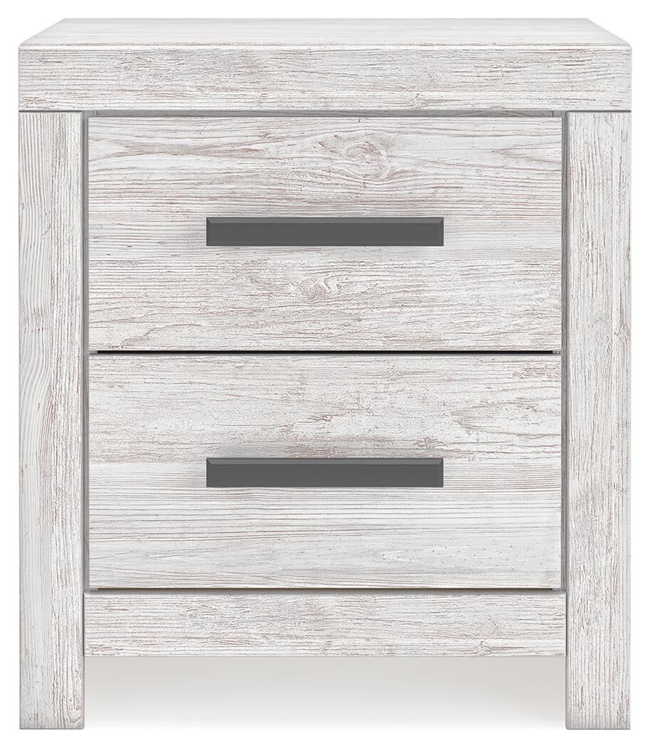 Cayboni King Panel Bed, Dresser, Mirror, Chest and Nightstand - Discount Furniture Connection
