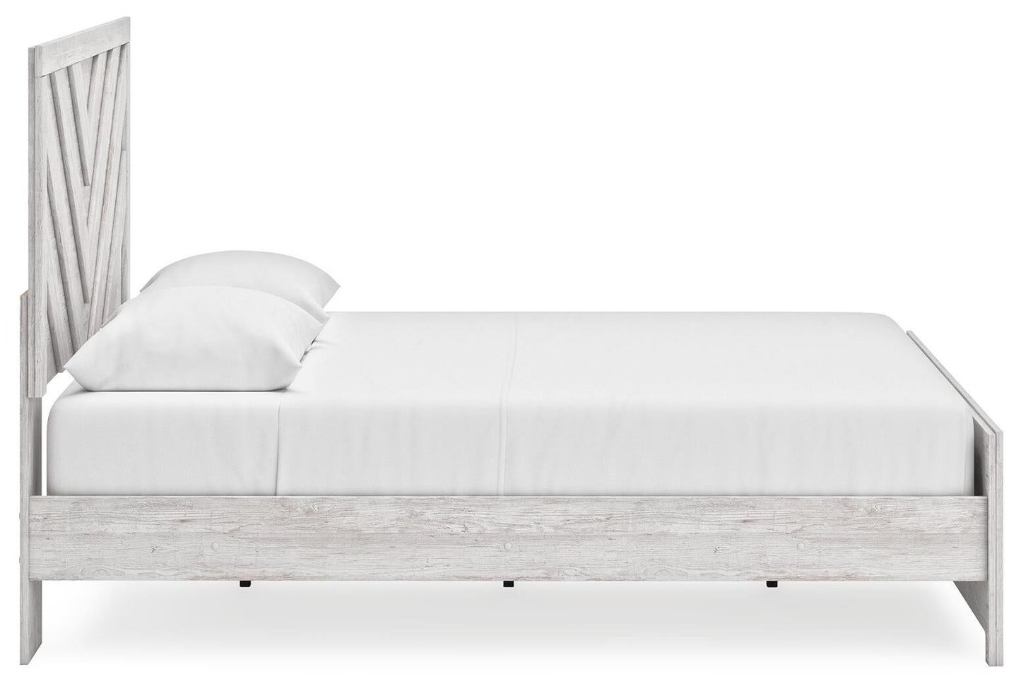 Cayboni King Panel Bed with Mirrored Dresser - Discount Furniture Connection
