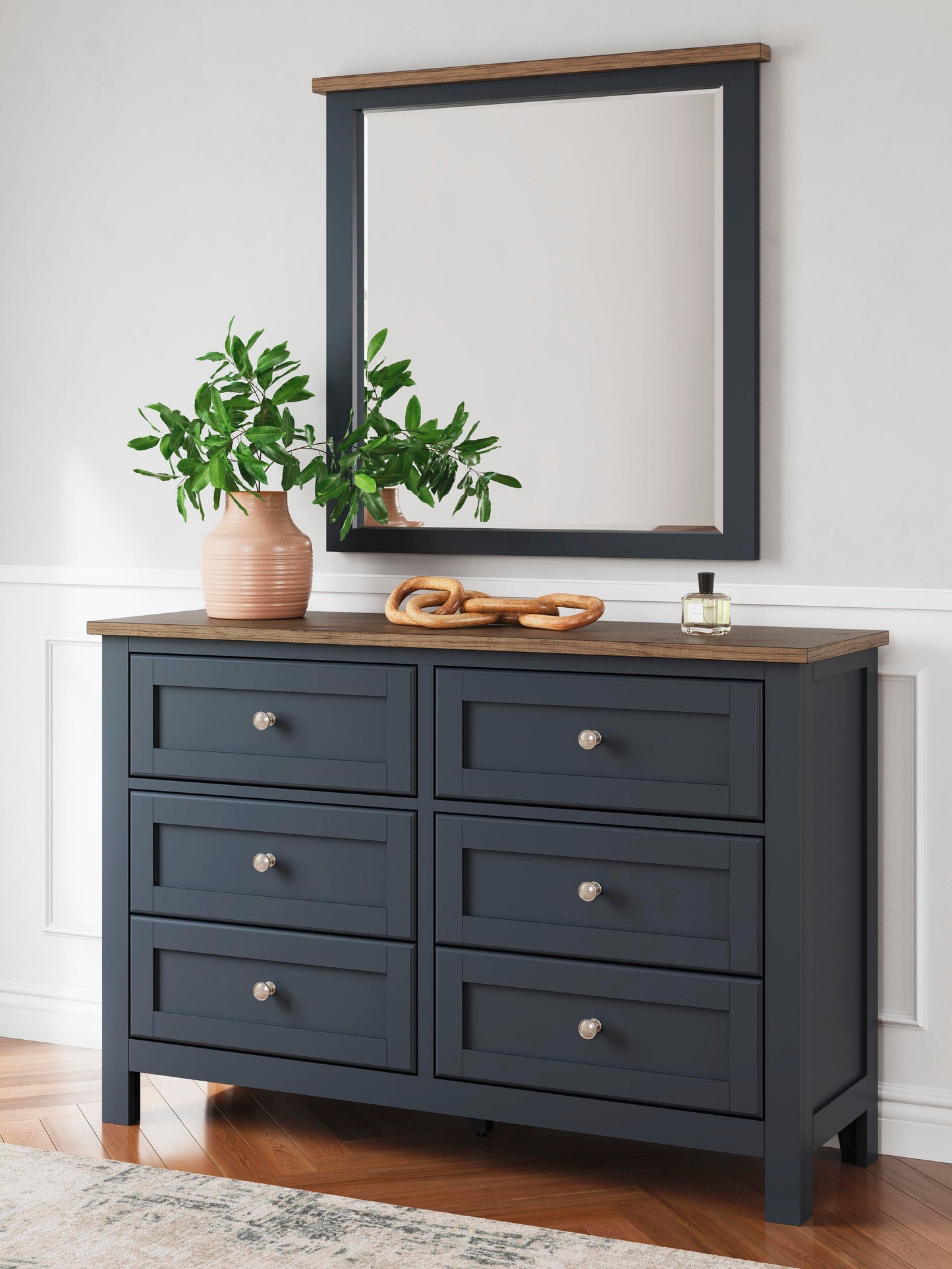 Landocken Full Panel Bed, Dresser, Mirror and Nightstand