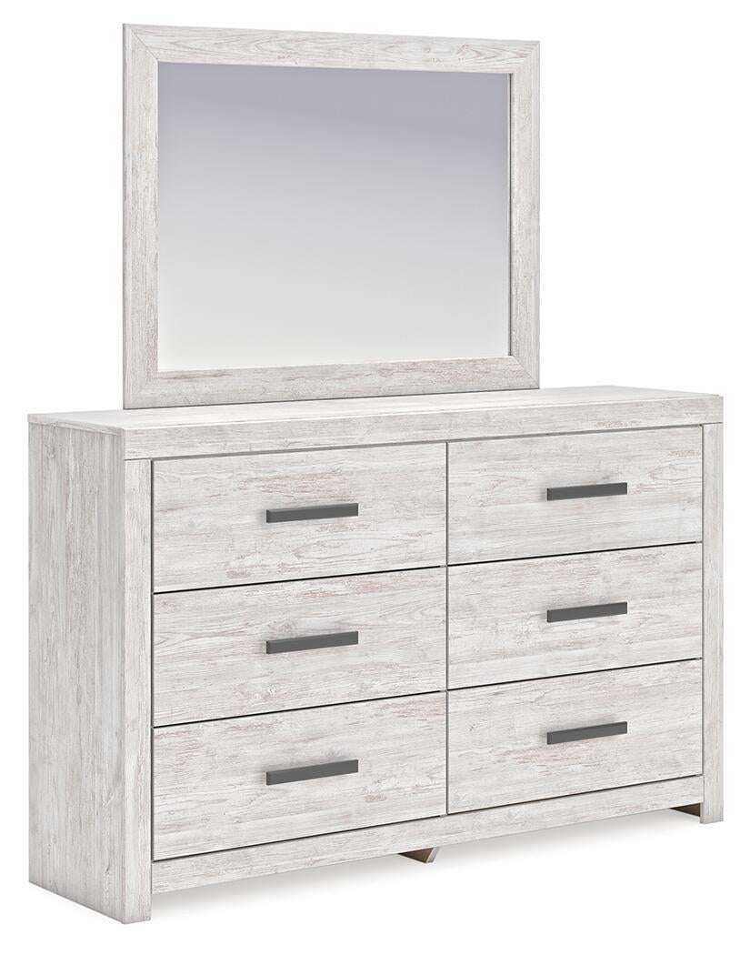 Cayboni Twin Panel Bed, Dresser, Mirror, Chest and Nightstand - Discount Furniture Connection
