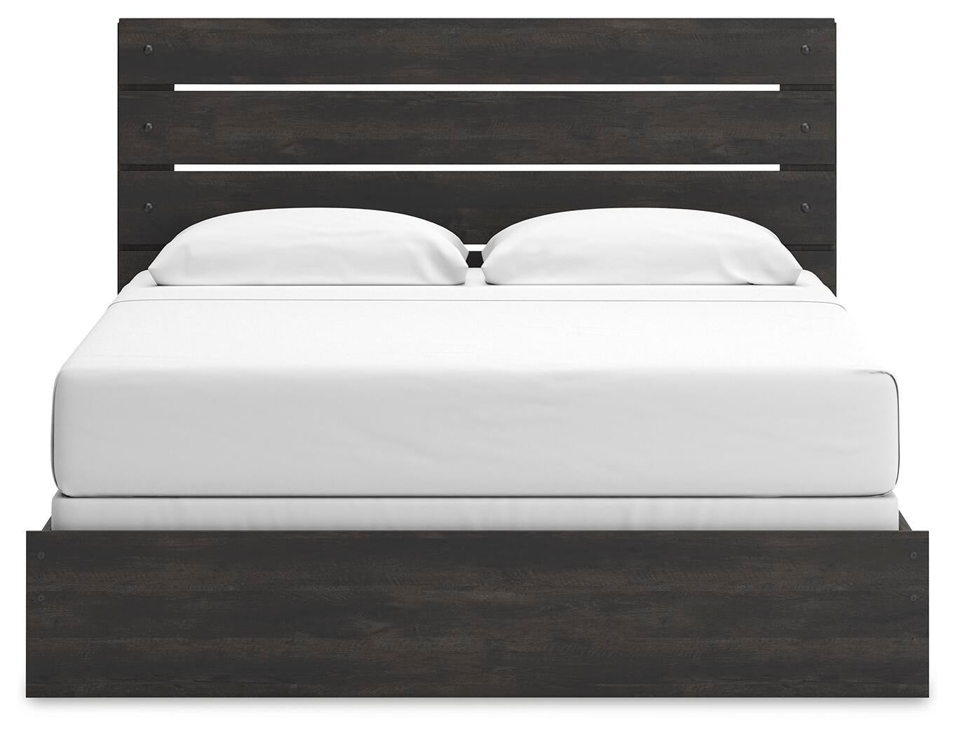 Delmorta King Panel Bed, Dresser and Mirror