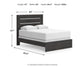 Hollivern Queen Panel Bed, Dresser and Mirror