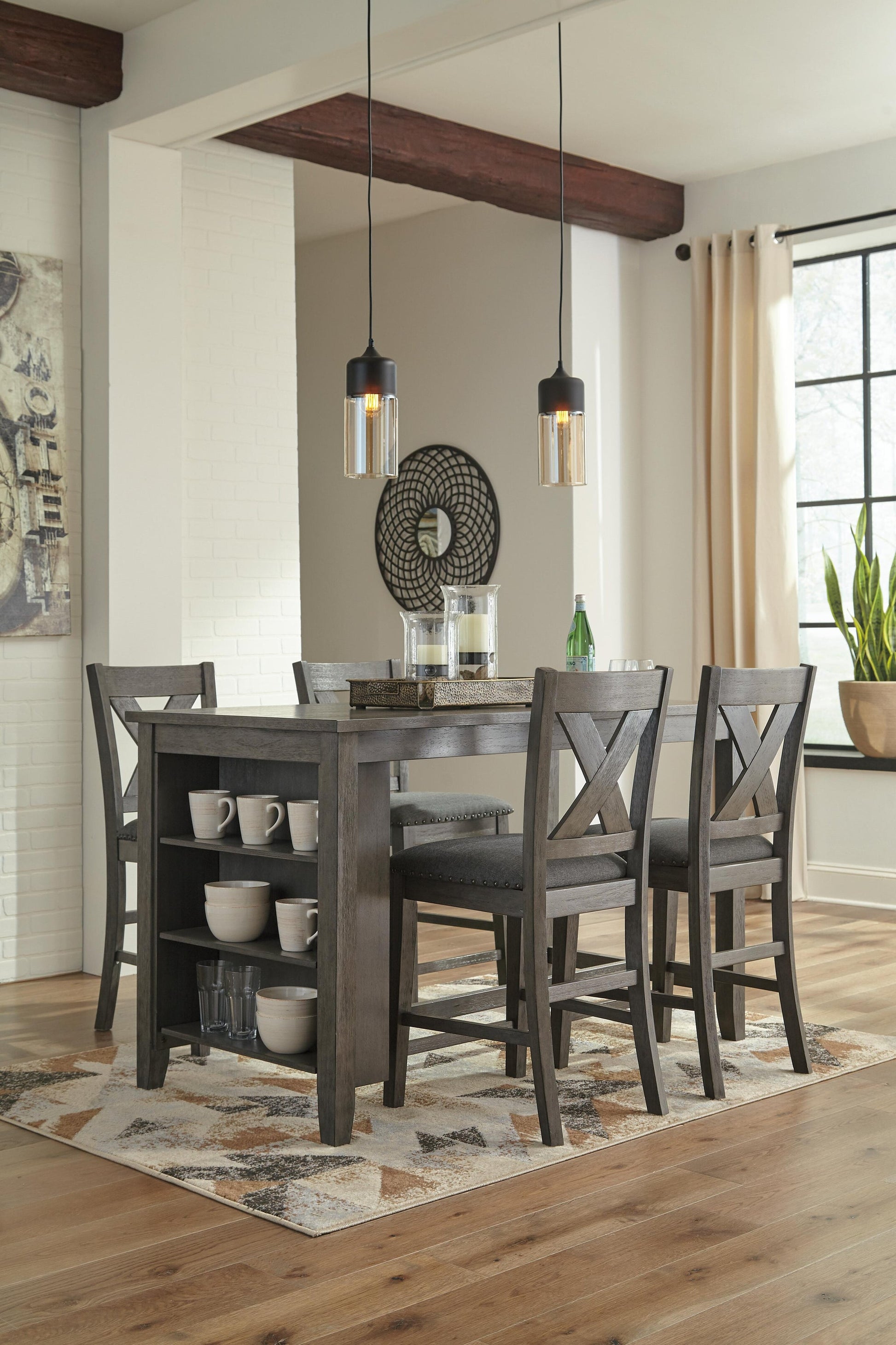 Caitbrook Upholstered Barstool (2/CN) - Discount Furniture Connection