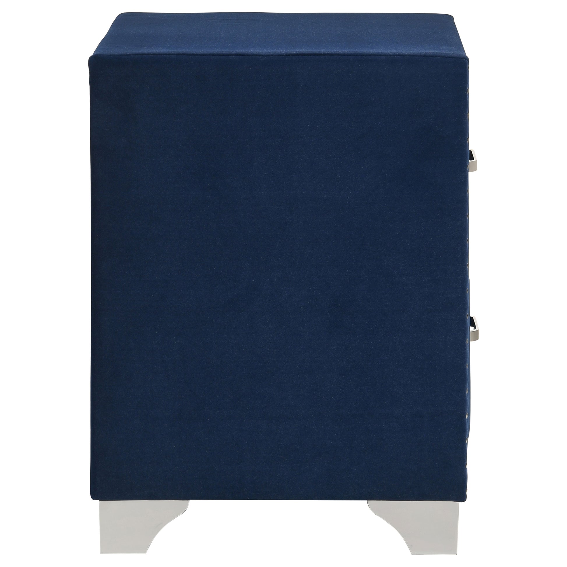 Melody Upholstered 2-drawer Nightstand Pacific Blue - Discount Furniture Connection