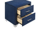 Melody Upholstered 2-drawer Nightstand Pacific Blue - Discount Furniture Connection