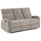 Hamilton 2-piece Chenille Manual Reclining Sofa Set Sand
