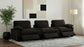 Collins 5-Piece Power Reclining Home Theater Seating Chocolate Brown