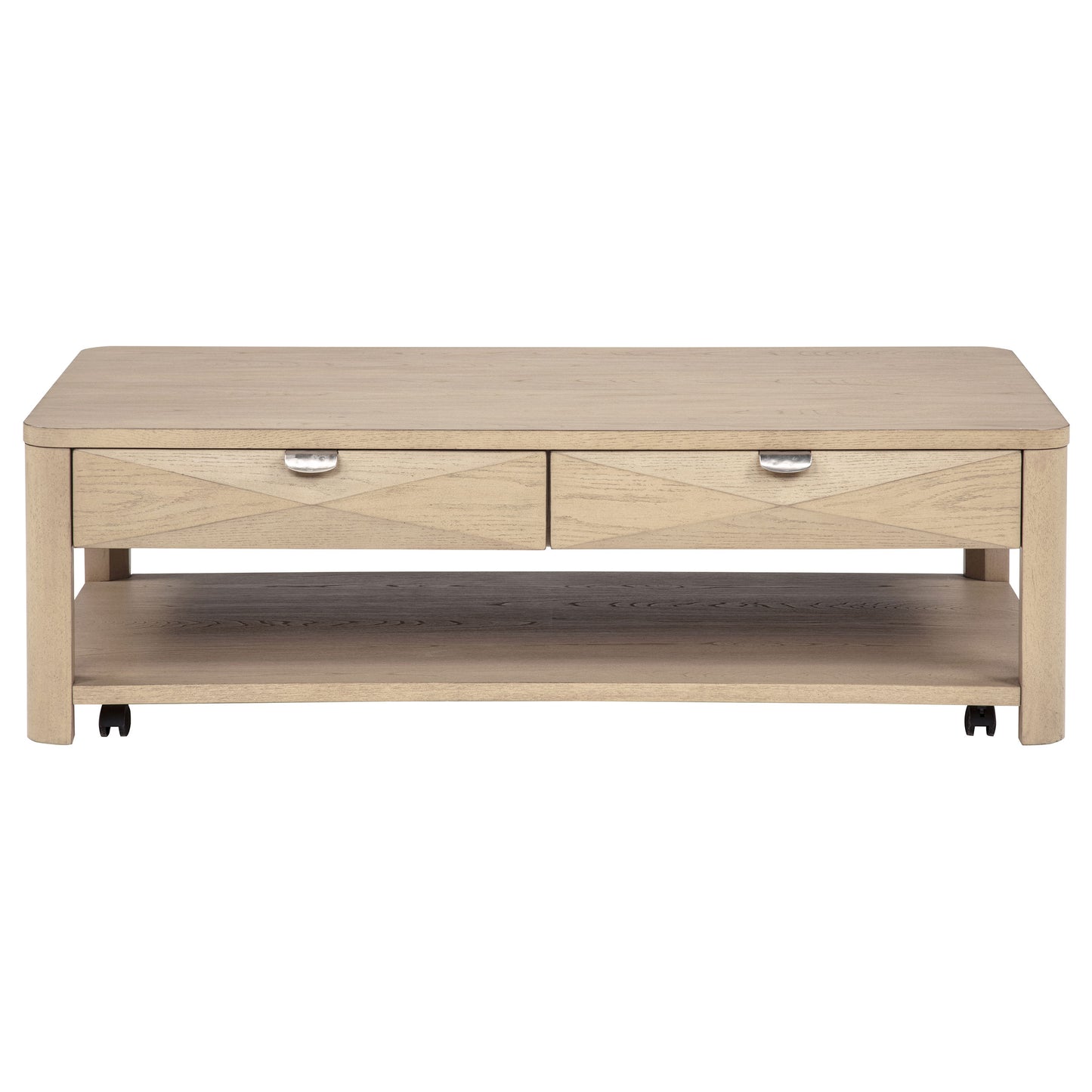 Marcelo 2-piece Coffee Table Set with Storage Light Elm