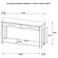 Marcelo Sofa Console Table with 2 Drawers and Shelf Coffee