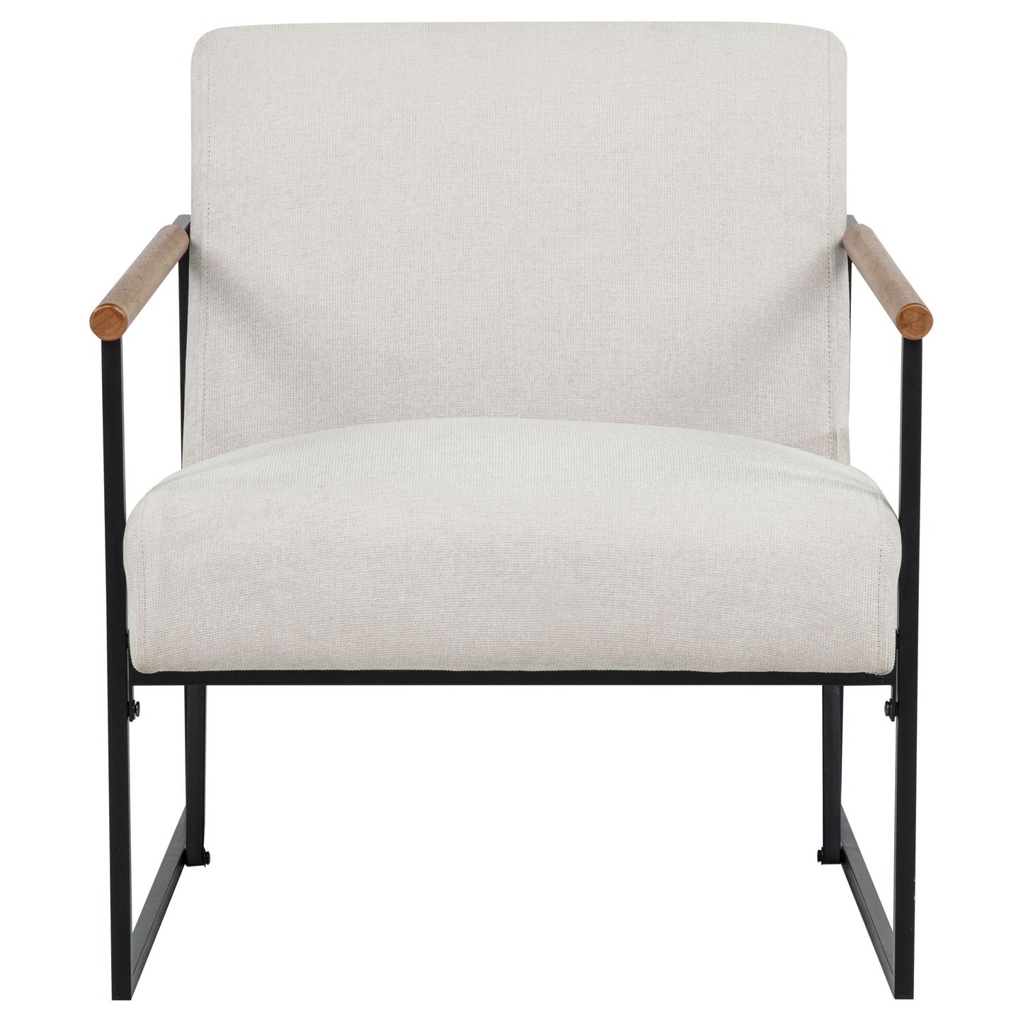 Monsen Fabric Upholstered Metal Frame Accent Chair Ivory