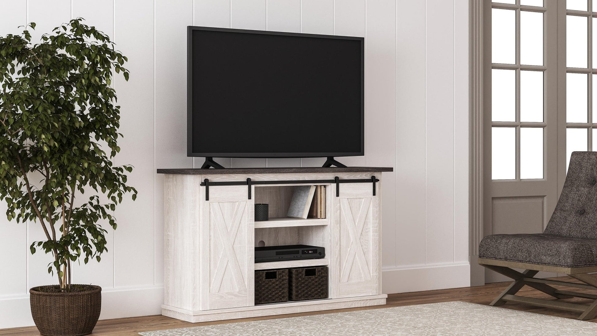Dorrinson Medium TV Stand - Discount Furniture Connection