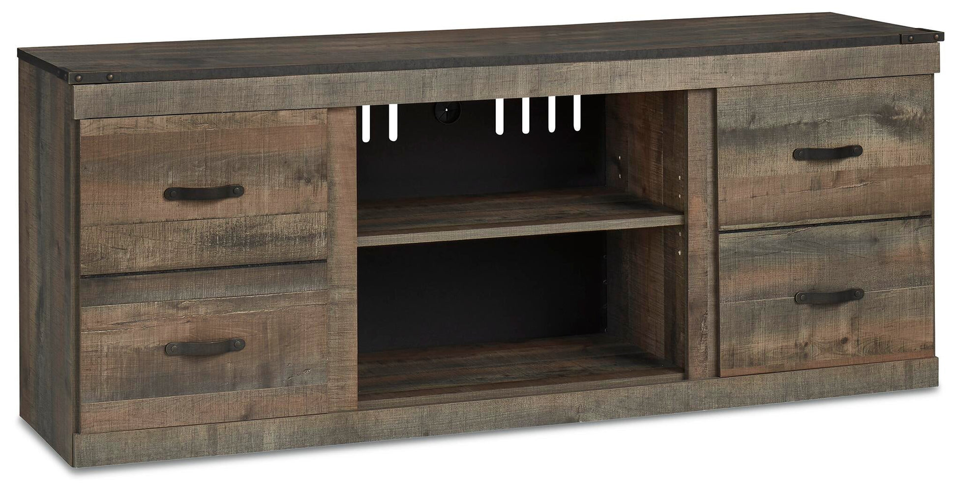 Trinell LG TV Stand w/Fireplace Option - Discount Furniture Connection