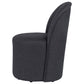Aubrey Upholstered Barrel Dining Side Chair Charcoal (Set of 2)