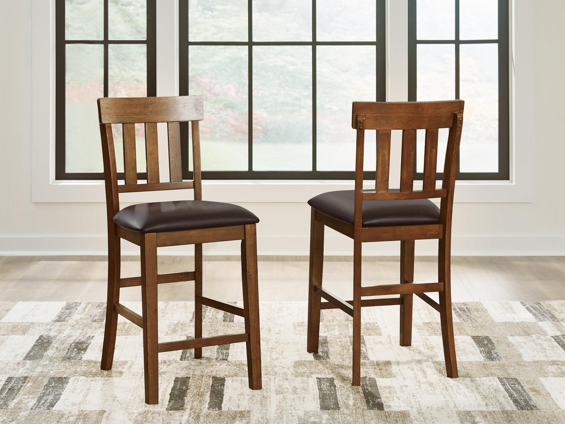 Ralene Upholstered Barstool (2/CN) - Discount Furniture Connection