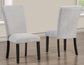 Artemis 5 Piece 70″ Rect White Marble Table, Black Finish w/4 Gray Chenille Chairs