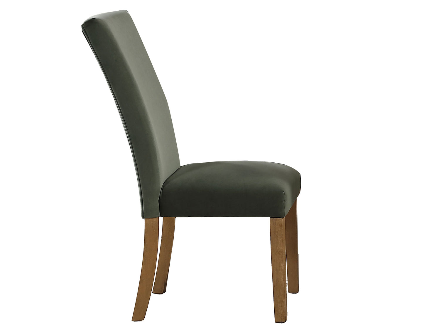 Artemis 70″ Rect White Marble Table, Tan Finish w/4 Green Velvet Chairs